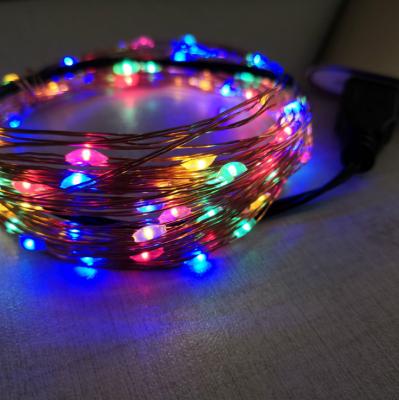 China Cork Fairy Lights Copper Wire Led String Lights 5 Meters 50 Holiday Lighting Led String With USB Powered for sale