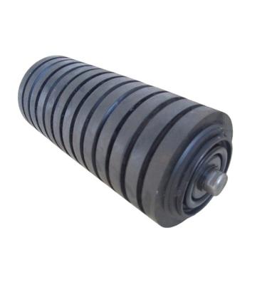 China Mining Wholesale Black Steel Conveyor Conveyor Belt Roller Sleeve Impact Roller For Mine for sale