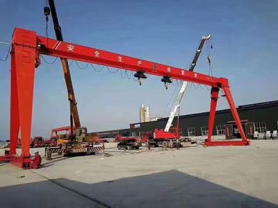 China 20m Lifting Height Overhead Crane Single Girder With Remote Controlled Operation for sale