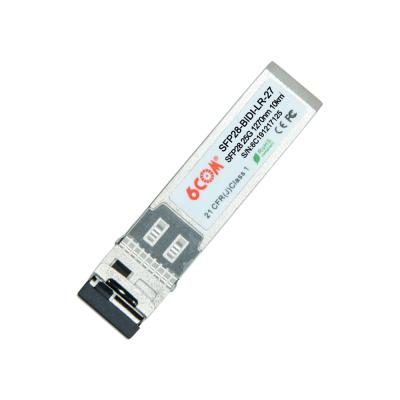 China 6COM BIDI 25G 10km 1270/1330nm SFP28 Transceiver Module SFP28-BIDI-LR-27 for sale