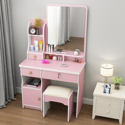 China White Dressing Table(Other)Adjustable Luxury Modern Vanity Table Makeup Vanity Bedroom Dressing Table With Led Mirror for sale