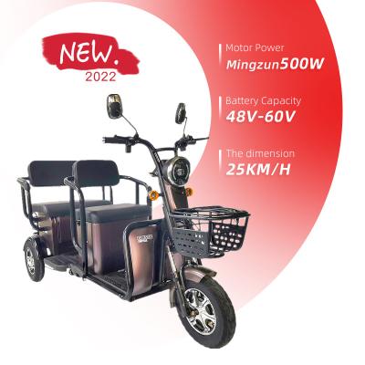 China New Passenger Cars Tricycle Scooter Big Space Electric High Speed ​​Adults Three Wheel Electric Tricycle For Passenger for sale