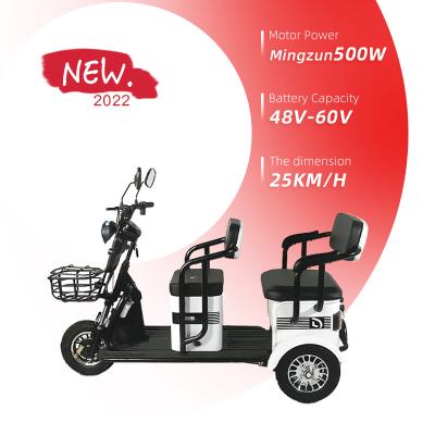 China Passenger OEM passenger and electric tricycle powerful three wheel adult electric bike cargo tricycle producer new for sale