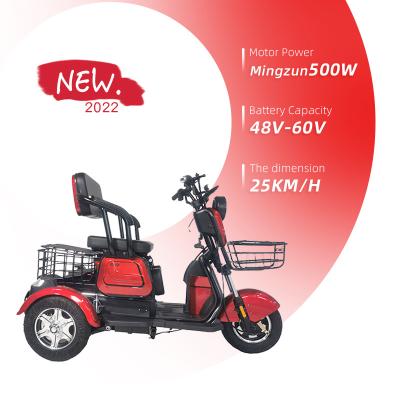 China 2022 New Product Ideas Passenger Electric Tricycle Bike Family Use Three Wheel Electric Tricycle For Adults/Disabled for sale