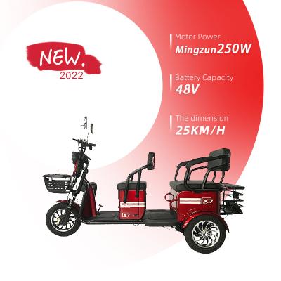 China 2022 New Arrival Three Wheel Electric Tricycle Passenger Support Customized High Power 100 Kilometer Lithium Battery Electric Tricycle For Adults for sale