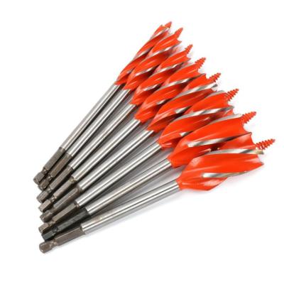 China Wood Working Drill Bits Drill Bit Set 4 Slot 4 Edges Blades Twist Drill Bit Wood Quickly Cut Drill Carpenter Joiner Tool Woodworking Tools 1pc for sale