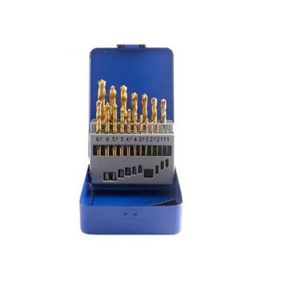 China Metal Drilling OEM 25 Pieces Drill Set HSS Torsion Bit Twist Drill Durable DIN 338 for sale