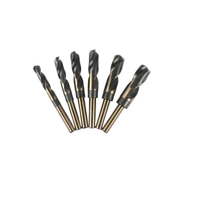 China Metal Drilling Twist Drill Bits 1/2 Flute Reduced Shank Black Oxide High Speed ​​Ground Drill for sale