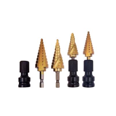 China A Drill Bit Could Be Used In Factory Sales1pcs 3pcs 5pcs HSS Step Drill Bits HSS Step Drill Bits Various Size Drilling Hole High Quality Set for sale