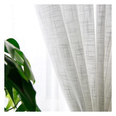 China Solid White Voile Innermor Tulle Curtains For Bedroom Window Sheer Drapes For Living Room Modern Voile Curtain For Kitchen for sale