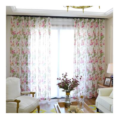 China Innermor White Voile Flowers Women's Voile Tulle Burnt Drapes For Living Room Kitchen Bedroom Customized for sale