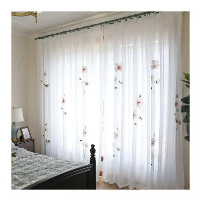 China Voile Innermor France Painting Curtains For Living Room Hand Painted Noble Drapes For Bedroom Elegant Tulle For Kitchen Customized for sale