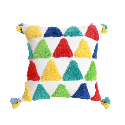 China Innermor Rainbow Cushion Cover 45*45cm PORTABLE Colorful Geometric Pattern Cushion Cover for sale