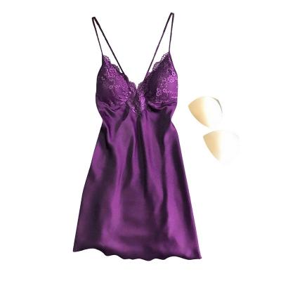 China QUICK DRY Petal Bow Sexy Hot Halter Summer Transparent Nightgown for sale