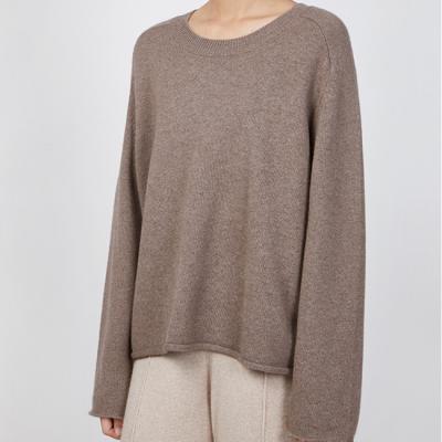 China Anti-wrinkle color minimalism cashmere pullover raglan sleeve pure thick cashmere sweater for sale