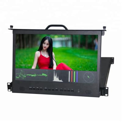 China Monitor 17.3 Inch 1U Outdoor Full HD LCD Monitor With SDI And HDMI Cross Conversion for sale