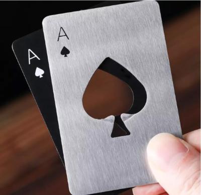 China Brand New Open Magnetic Cap Bottle Flat Game Card Beer Bottle Opener For Fridge Personality for sale