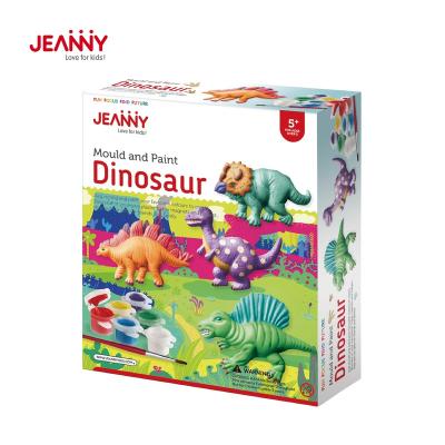 China Original China Handcrafted Painting Jeanny Design Mold and Paint Dinosaur Kids Toys Set for Kids and Teens Girls and Boys for sale