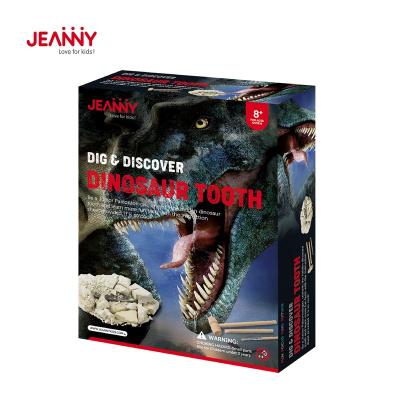 China Original Design Jeanny Kid Toys Dig Back Dig Kit Archeology Excavation Kit Toy For Kids DIY Dig And Discover Dinosaur Tooth for sale