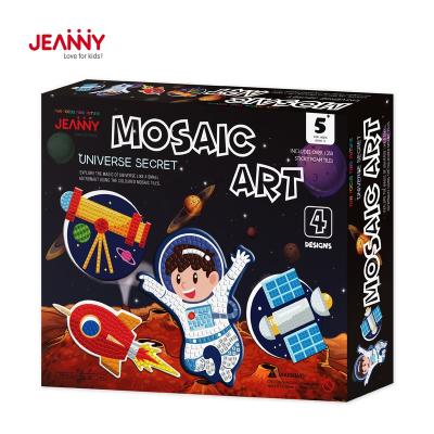 China Jeanny's Original Design DIY Educational Toys Handmade Craft for Decoration EVA 3D Mosaic Sticker Puzzle Kit For Kids Art Explore Universe Foam Cube for sale