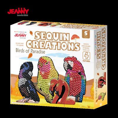 China Jeanny's Original Design Birds Of Paradise Sticky Item DIY Educational Creative Toys Art And Craft Supplies New Learning Items Play Kits DIY For Kids for sale