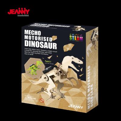 China Original Jeanny Design STEAM Learning Mech Motorized Toys Dinosaur Toys For Kids Educational STEM Toys Gifts With Moving Dino For Kids And Teens for sale