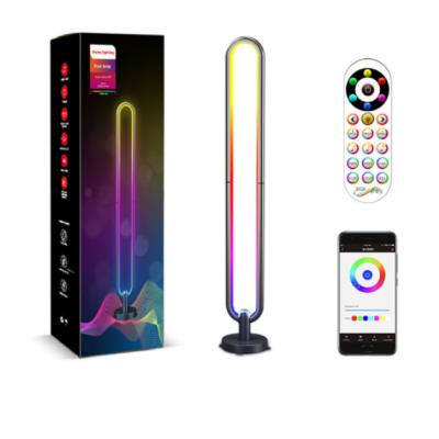 China Floor Lamp Floor Lamp Living Room Bedroom Dancing Room Atmosphere Colorful Phantom U Ring Smart RGB Floor Lamp Contemporary U Type for sale