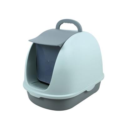 China 2022 Closed Hot-selling Supplies Stocked Amazon Cat Litter Box Toilet Cleaning Cat Litter Box Automatically for sale