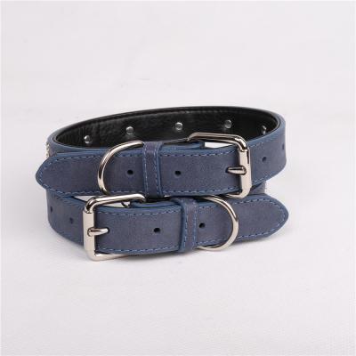 China Factory direct sale personalized middle and large dogs collar waterproof custom pu dog collar buckle for sale