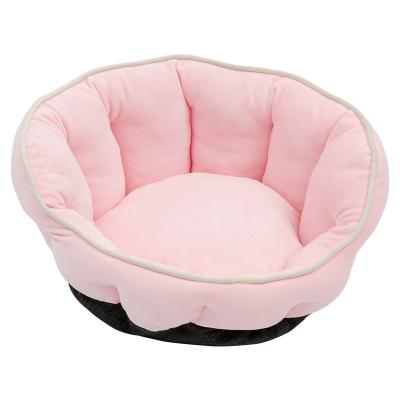 China Heating manufacturers directly sell the general four-season warm bed Cat Bed Pet Products kennel baby velor pet comfortable nest dog for sale