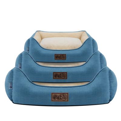 China 2022 Hot-selling Amazon Heating Autumn And Winter New Small And Medium Square Dog Kennel Dog Mattress Pet Nest for sale