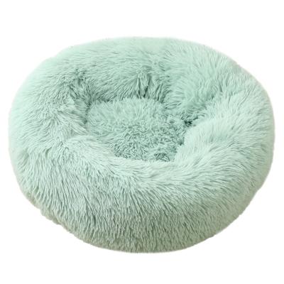 China 2022 Amazon Heater Sells Plush Cat Kennel Dog Nest Warm Round Pet Mat Pet Bed Mat for sale