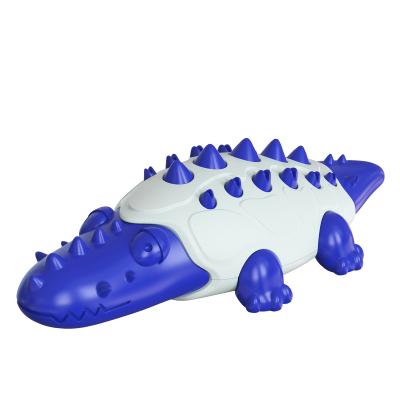 China Newly Designed Tooth Grinding Stocked Crocodile Toy Tough Dental Chew Pet Toys 2022 New Design Chew Pet Toy for sale