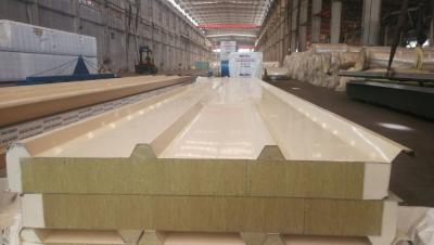 China Superior Fireproof Modern Rockwool Sandwich Panel Density Soundproof Waterproof 1000mm for sale