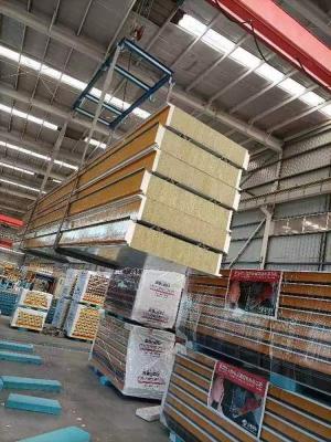 China Exterior Thermal Insulated Rockwool Sandwich Panel Soundproof Custom for sale