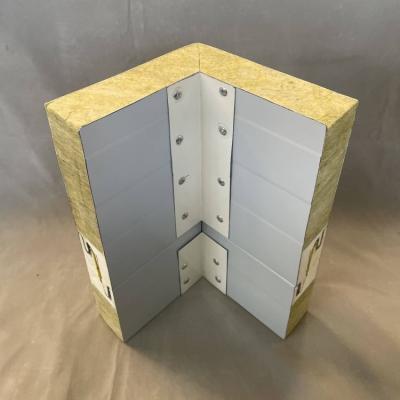 China OEM Waterproof Glass Wool Sandwich Panel Corner 60kg-120kg M3 Density for sale