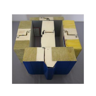 China 64kg/M3 150mm Glasswool Sandwich Panel Customized Length Modern for sale