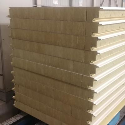 China Fire Resistant Rockwool Sandwich Panel With Light Weight Easy Installation CE Certification for sale