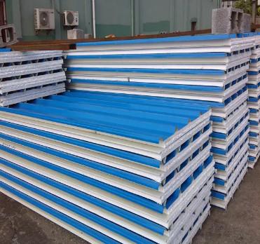 China Eco Friendly Customized Prepainted EPS Roof Panel Sandwich  For Roofing Or Walling for sale