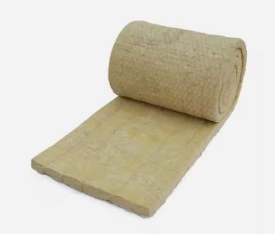 Chine 50 Mm Wire Mesh Stone Wool Roll Rock Mineral Wool Felt Soundproofing Rock Mineral Wool Blanket à vendre