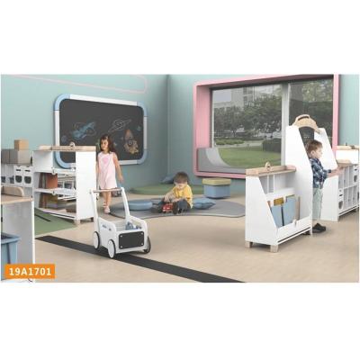 China European House Games Role Play Furniture Full White Wooden Kindergarten Classroom Equipment Set for sale