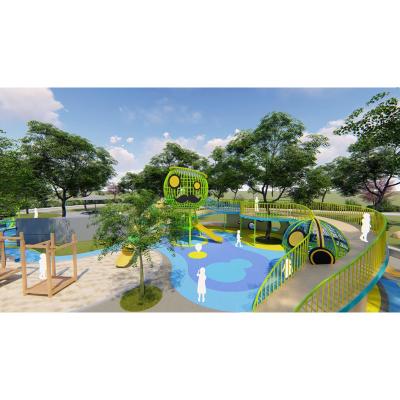 China Kids Outdoor Play Customized Amusement Equipment Covered Bridge Combines New Gentleman Kids Outdoor Playground for sale