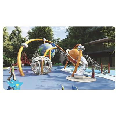 China Custom Made Outdoor Kids Playground Outdoor Playground Galvanized Steel Structure With Stainless Slide For Outdoor Playground for sale