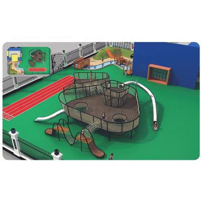 China Outdoor Play Space Structure Platform Internet Game Equipment Kids Children Playground Outdoor Playground for sale