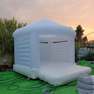 China PVC Moon Bounce Castle Inflatable Bounce House With Mini Kids Fun Bouncer House White Ball Pit Small Inflatable Pool for sale