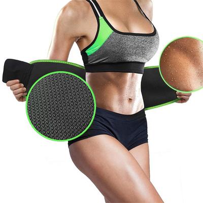 China Custom Wholesale Neoprene Waist Trimmer Adjustable Slimming Trainer Sweat Belt Lumbar Waist Belt for sale