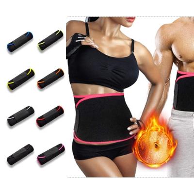 China 8 Colors Adjustable Custom Fitness Slimming Belly Belt Sauna Weight Loss Waist Trimmer Soft Sweat Belt Waist Trainer for Women and Men for sale