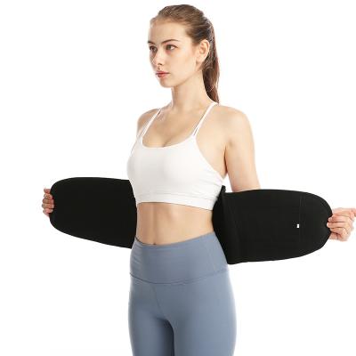 China Adjustable Two-Way Trimmer Belt Waist Band Strength Wrap Sweat Trainer Back Support Belt Workout Neoprene Waist Support Belt for sale