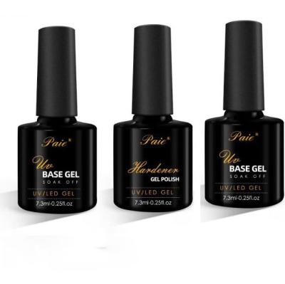 China Shine Finish & Base 7.3ml Long Lasting Top Coat For Nail Art Soak-off Gel Nail Polish UV for sale