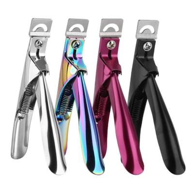 China Easy Apply Professional Manicure Nail Art Tips Clippers Edge Cutter Acrylic False Nail Clippers for sale